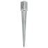 Picas de tierra 6 unidades acero galvanizado plateado 8x8x76
