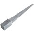 Picas de tierra 6 unidades acero galvanizado plateado 8x8x76