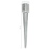 Picas de tierra 6 unidades acero galvanizado plateado 8x8x76
