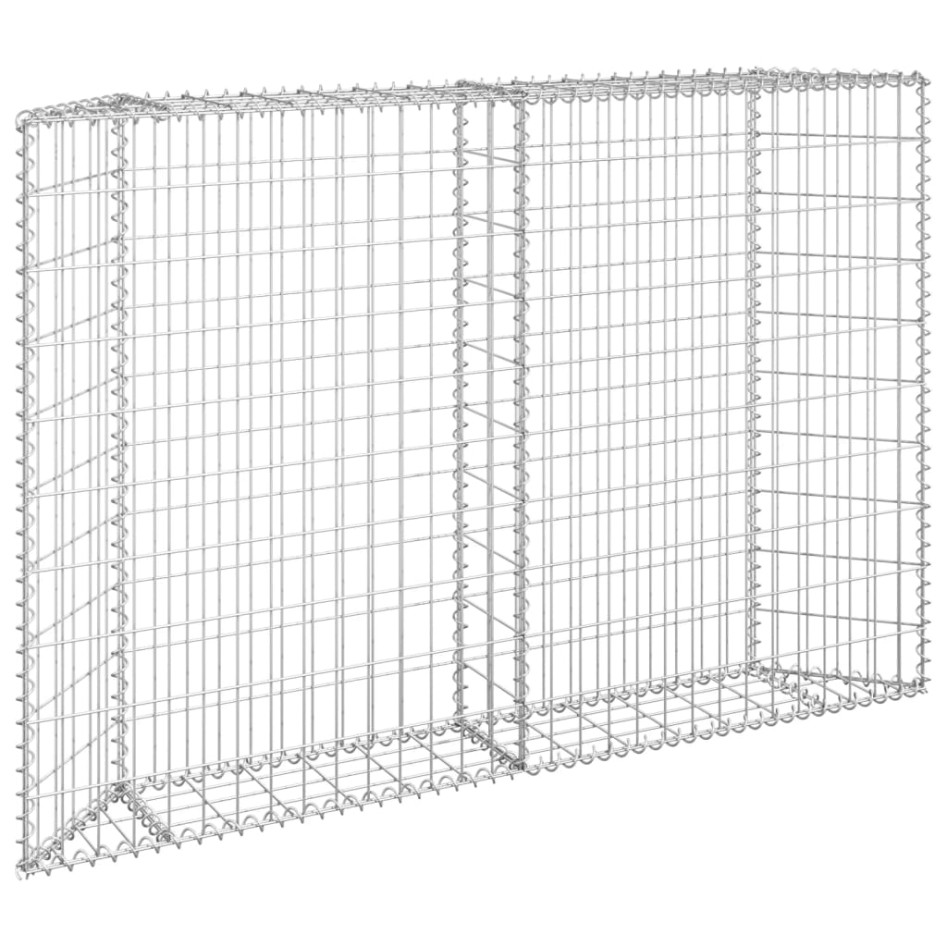 Arriate de gaviones de trapecio acero galvanizado 150x20x100