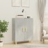 Aparador de madera contrachapada gris hormigón 70x34x90