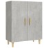 Aparador de madera contrachapada gris hormigón 70x34x90