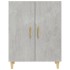 Aparador de madera contrachapada gris hormigón 70x34x90
