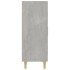 Aparador de madera contrachapada gris hormigón 70x34x90