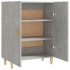 Aparador de madera contrachapada gris hormigón 70x34x90