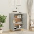 Aparador de madera contrachapada gris hormigón 70x34x90