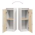 Armario de pared de madera maciza de pino blanco 30x30x80