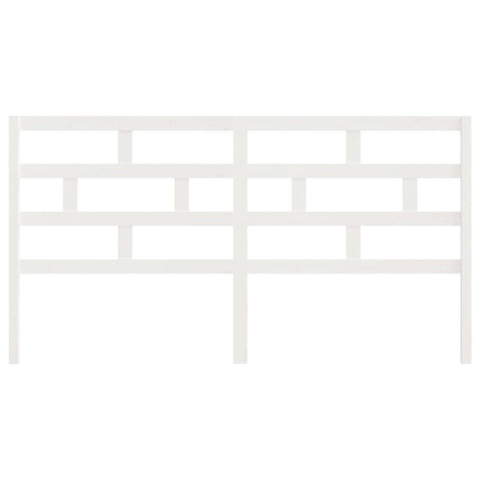 Cabecero de cama madera maciza de pino blanco 186x4x100