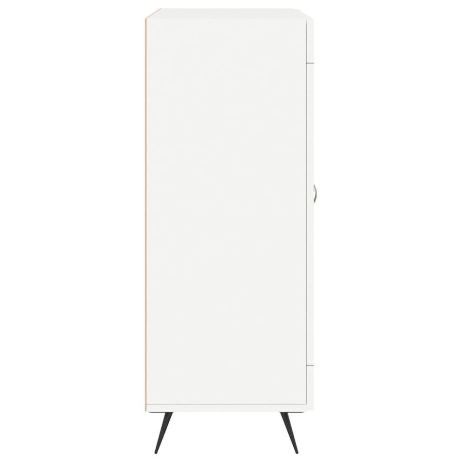 Aparador de madera de ingeniería blanco 69,5x34x90