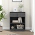 Mesa consola de madera maciza de pino gris 60x34x75