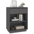 Mesa consola de madera maciza de pino gris 60x34x75