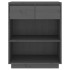 Mesa consola de madera maciza de pino gris 60x34x75