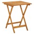 Mesa plegable de jardín de madera maciza de acacia 60x60x75
