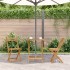 Mesa plegable de jardín de madera maciza de acacia 60x60x75