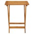 Mesa plegable de jardín de madera maciza de acacia 60x60x75