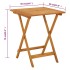 Mesa plegable de jardín de madera maciza de acacia 60x60x75
