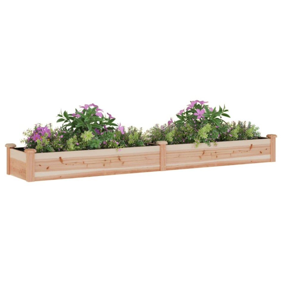 Jardinera arriate con forro madera maciza abeto 240x45x25