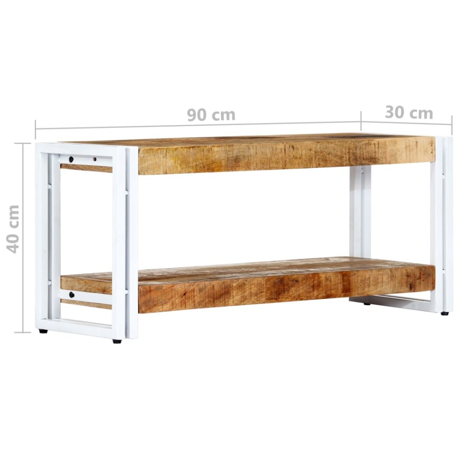 Mueble para TV de madera maciza de mango 90x30x40