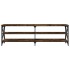 Mueble de TV madera contrachapada roble ahumado 160x40x50