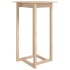 Mesa alta de bar de madera maciza de pino 60x60x110