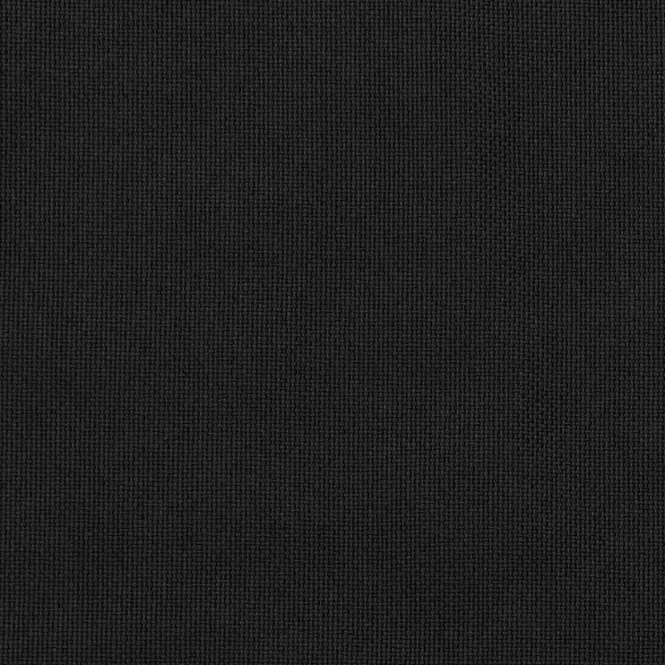 Cortina opaca con ganchos look de lino negro 290x245