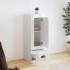Aparador madera contrachapada blanco brillo 36x35,5x103,5