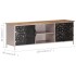 Mueble para TV de madera de mango rugosa 120x30x40