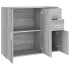 Aparador de madera contrachapada gris Sonoma 91x29,5x75