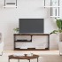 Mueble de TV contrachapada y acero roble ahumado 103x38x46,5