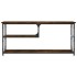 Mueble de TV contrachapada y acero roble ahumado 103x38x46,5