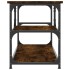 Mueble de TV contrachapada y acero roble ahumado 103x38x46,5