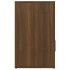 Mesita de noche madera contrachapada marrón roble 50x36x60