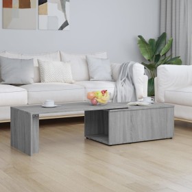 Mesa de centro de madera contrachapada gris Sonoma 150x50x35