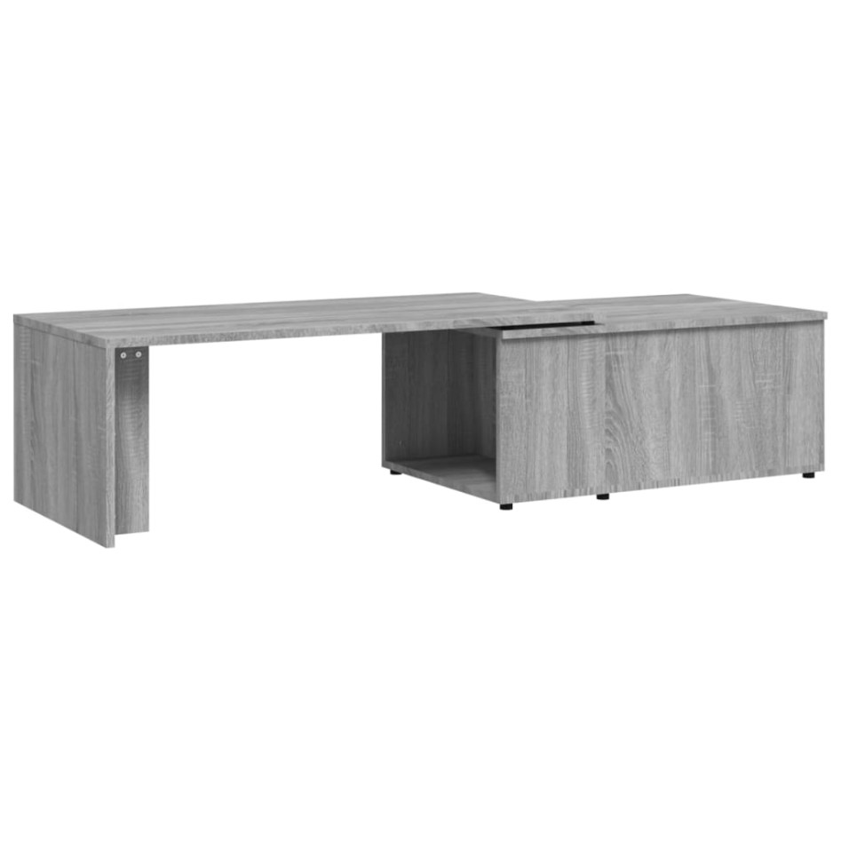Mesa de centro de madera contrachapada gris Sonoma 150x50x35