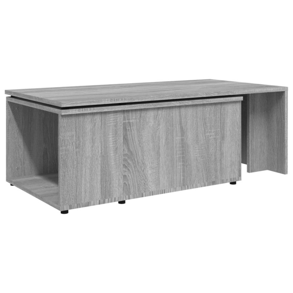 Mesa de centro de madera contrachapada gris Sonoma 150x50x35