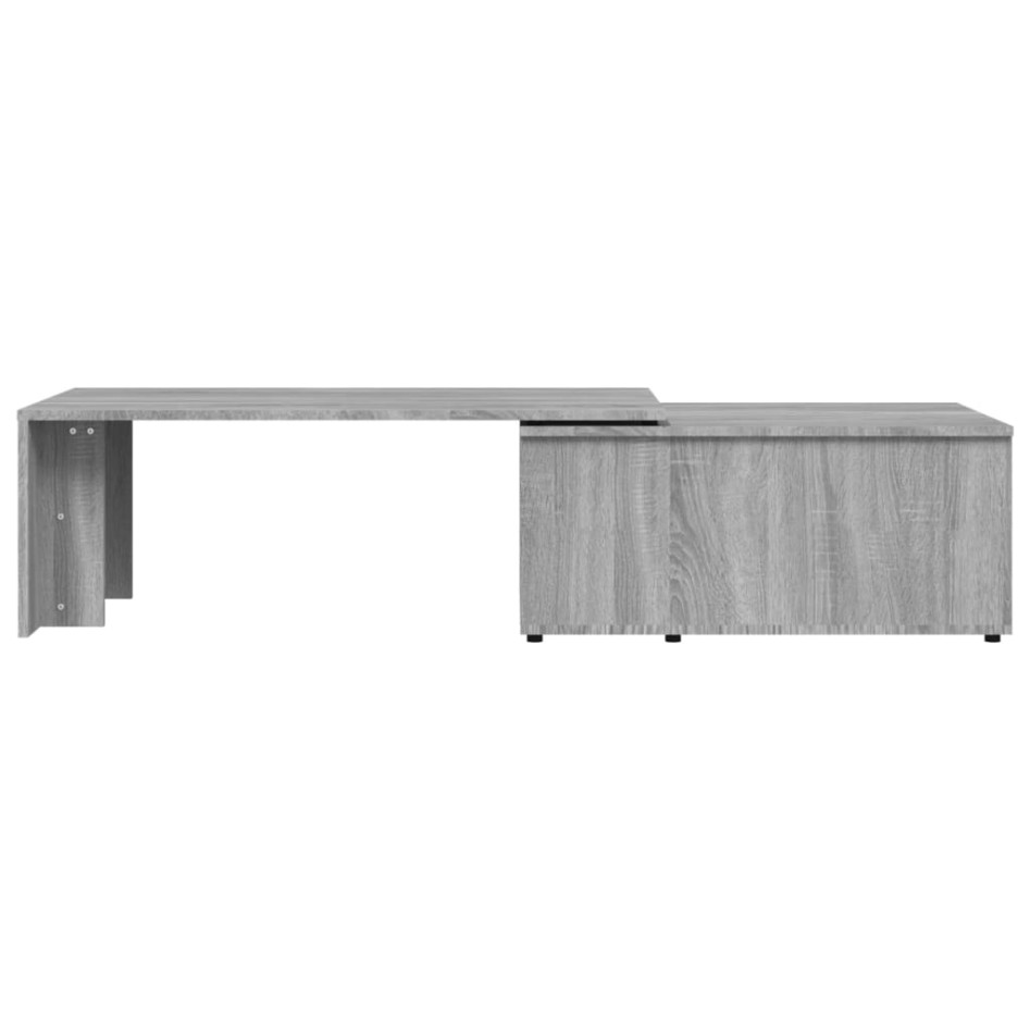 Mesa de centro de madera contrachapada gris Sonoma 150x50x35