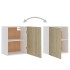 Armarios colgantes 2 uds contrachapada roble Sonoma 50x31x60