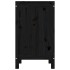 Baúl para la colada madera maciza de pino negro 44x44x76