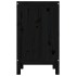 Baúl para la colada madera maciza de pino negro 44x44x76