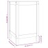 Baúl para la colada madera maciza de pino negro 44x44x76