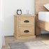 Mesitas de noche 2 uds contrachapada roble Sonoma 39x39x47,5