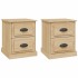 Mesitas de noche 2 uds contrachapada roble Sonoma 39x39x47,5