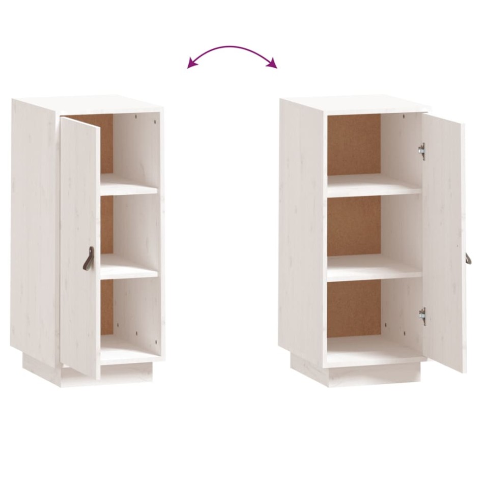 Aparador de madera maciza de pino blanco 34x40x75