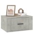 Mesitas de noche de pared 2 uds gris hormigón 50x36x25
