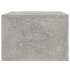 Mesitas de noche de pared 2 uds gris hormigón 50x36x25