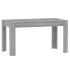 Mesa de comedor madera contrachapada gris Sonoma 140x74,5x76