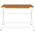 Mesa de cafetería plegable madera acacia y acero 100x54x71