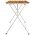Mesa de cafetería plegable madera acacia y acero 100x54x71