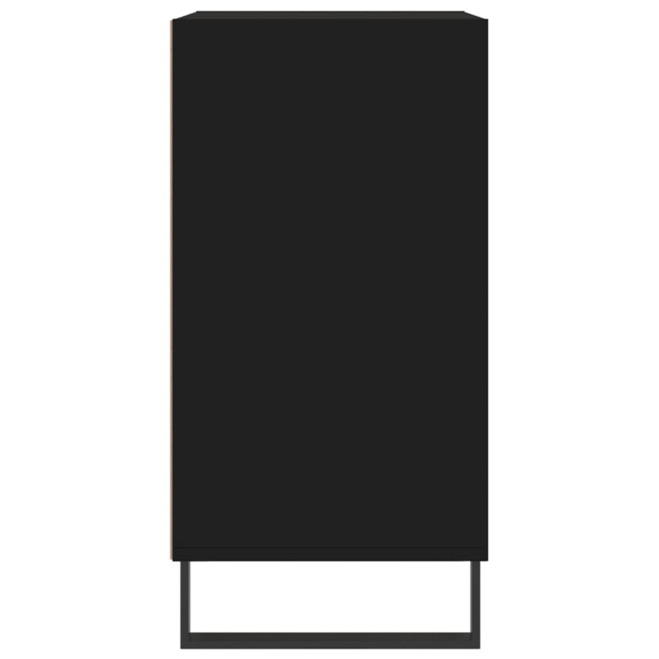 Aparador madera de ingeniería negro 57x35x70