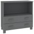 Aparador HAMAR madera maciza pino gris oscuro 85x35x80